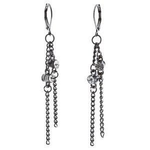 🌸Chain earrings accented with crystal rhinestones